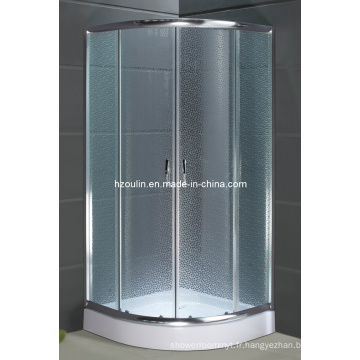 Salle de douche en verre avec plateau ABS (AS-910)